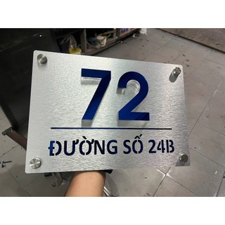 Bảng số nhà chất liệu cao cấp bền đẹp sang trọng nhiều kích thước theo yêu cầu