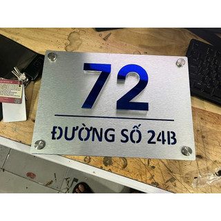 Bảng số nhà chất liệu cao cấp bền đẹp sang trọng nhiều kích thước theo yêu cầu