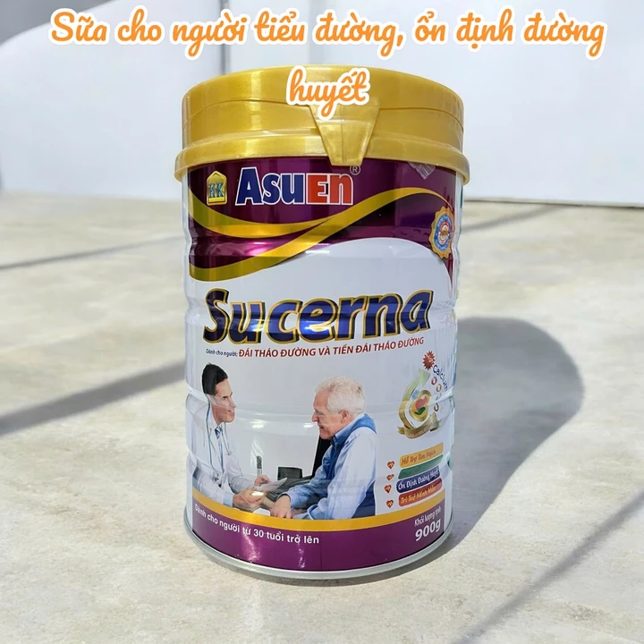 Sữa tiểu đường ăn kiêng 900g - sữa cho người tiểu đường Asuen Sucerna 900g