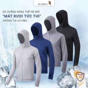 Áo chống nắng nam nữ GRSIMPLE Ultral Dry vải dày có lỗ thông hơi chống tia (UV SUN001)