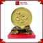 Trang Đĩa Hoa Sen Bằng Đồng Mạ Vàng 24k ( Đường Kính 20cm ) - Cửu Diệu Thiên - TD006