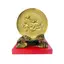 Trang Đĩa Hoa Sen Bằng Đồng Mạ Vàng 24k ( Đường Kính 20cm ) - Cửu Diệu Thiên - TD006