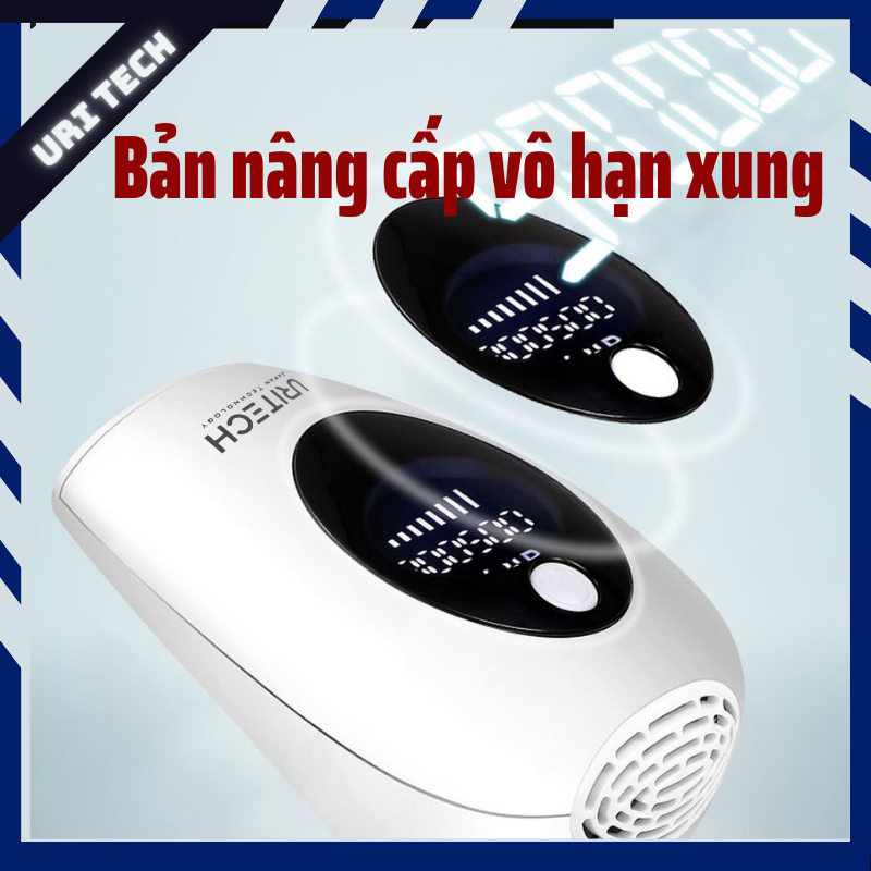 Máy triệt lông vĩnh viễn URITECH-AM001 máy triệt lông cầm tay tại nhà công nghệ pias nách vùng kín bikini chân tay | BigBuy360 - bigbuy360.vn