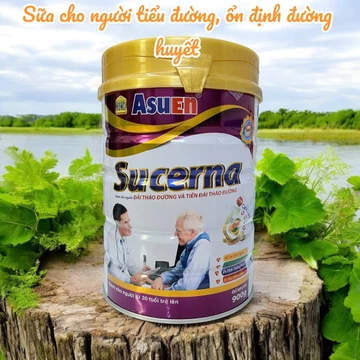Sữa tiểu đường Asuen Sucerna lon 900g dành cho người bị tiểu đường ổn định đường huyết, phục hồi sức khỏe