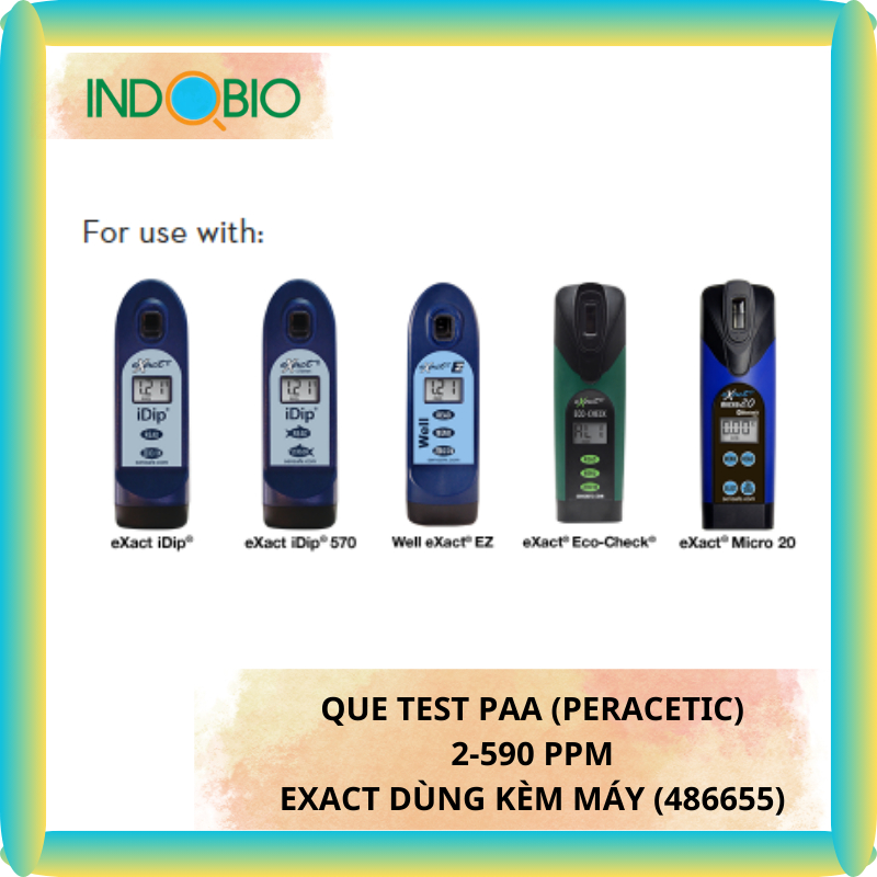[CHÍNH HÃNG] QUE TEST PAA (AXIT PERACETIC) 2-590 PPM EXACT 486675 [KÈM ...