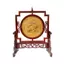 Tranh Đĩa Đồng Hoa Sen 2 Mặt , Mạ Vàng 24K ( 40x34cm ) - Cửu Diệu Thiên - SD004