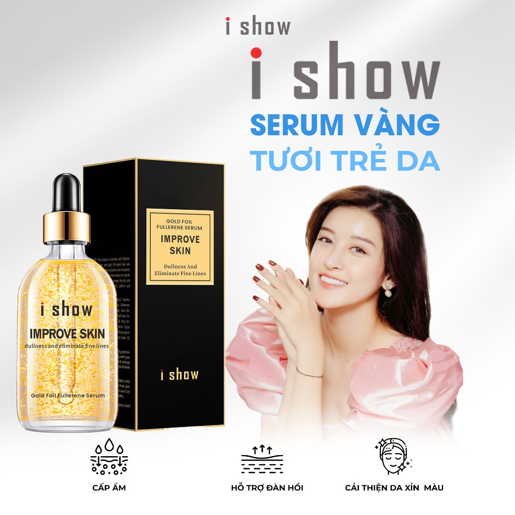 Ảnh Serum Tinh Chất Dưỡng Da Vàng 24k I SHOW Hỗ Trợ Đàn Hồi Da Cải Thiện Da Xỉn Màu Giúp Trẻ Hoá Làn Da 2