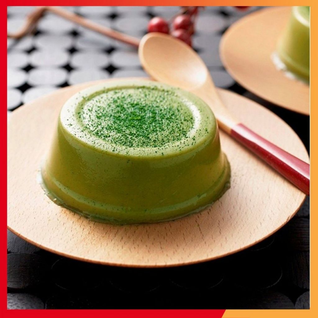 1kg gói thạch pudding  vị matcha hương thơm đậm vị