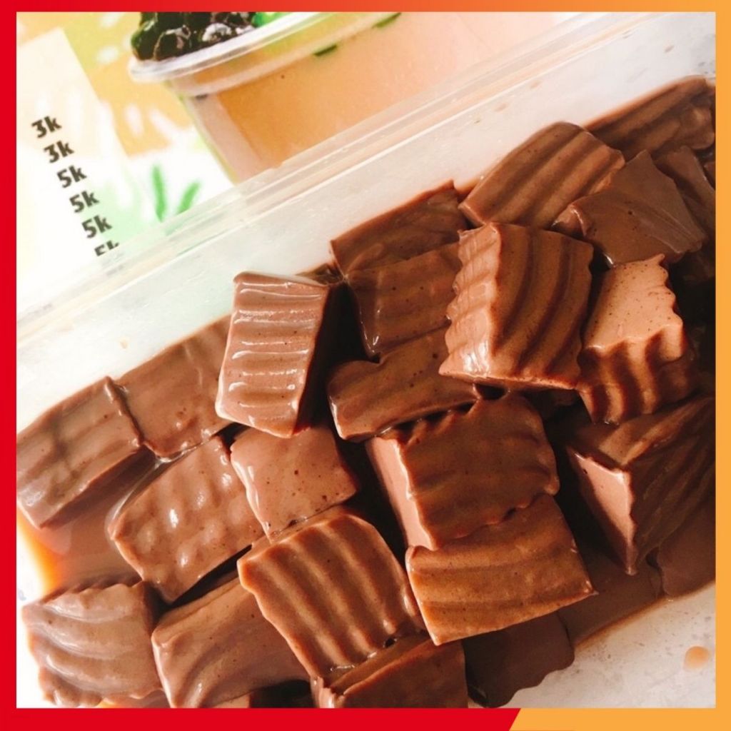 Gói 500gr Bột Thạch Pudding Sô-cô-la Mềm Mịn