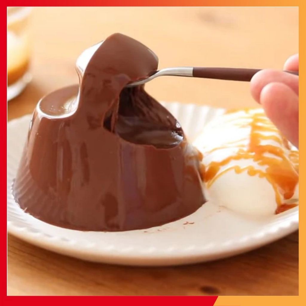 Gói 500gr Bột Thạch Pudding Sô-cô-la Mềm Mịn