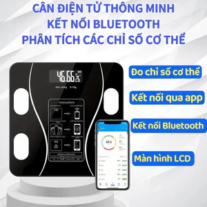 Cân sức khỏe điện tử mặt kính cường lực