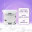 Combo 5 Bông tẩy trang Miju - 100% cotton - Dập viền - Không xơ bông