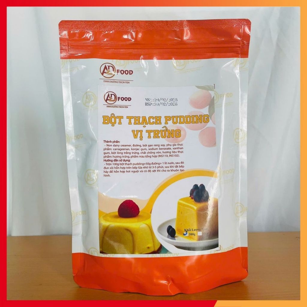 Bột Pudding Trứng thơm ngon béo ngậy túi 1kg