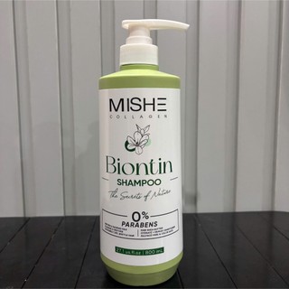 Cặp Gội Xả Mishe Biotin 800ml - Phục Hồi Tóc Hư Tổn, Giảm Rụng Tóc