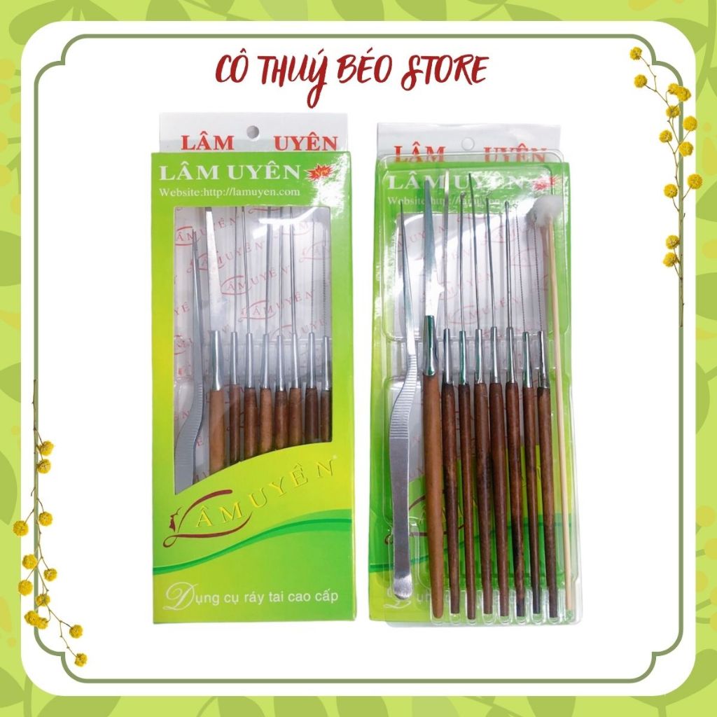[ CHÍNH HÃNG] BỘ RÁY TAI CAO CẤP LÂM UYÊN 10 MÓN - CÂY MÓC TAI - BÁCH ...