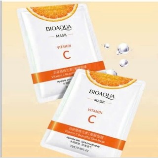 Mặt Nạ Bioaqua Vitamin C Mẫu Cao Cấp Chuyên Dùng Trong Spa Cấp Ẩm Dưỡng Trắng Mời Thâm Trẻ Hóa Da 25ML
