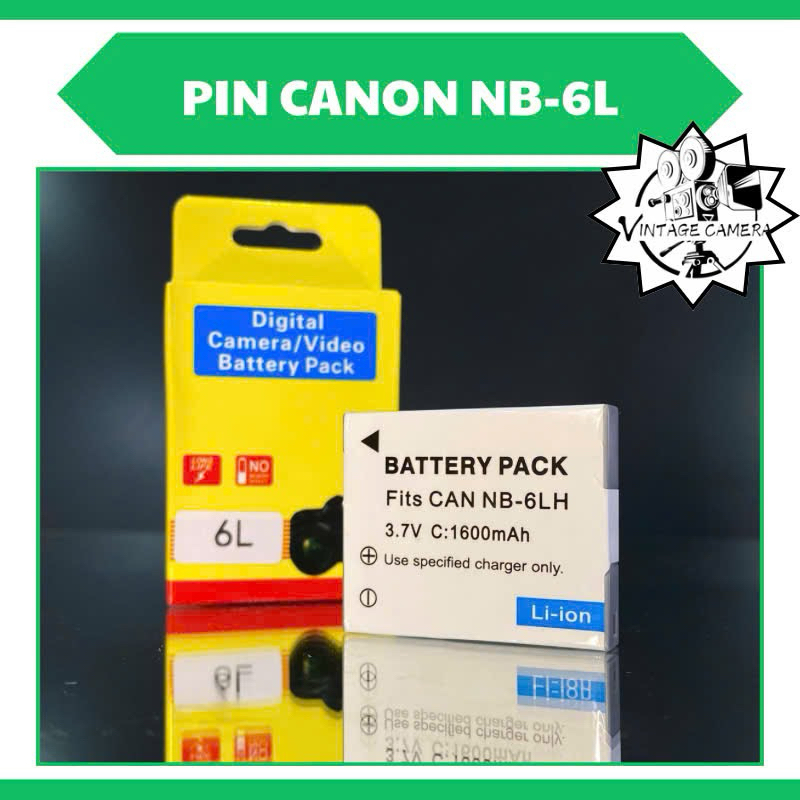 Pin Canon 6L ( pin thay thế dung lượng cao ) dùng cho Canon PowerShot ...