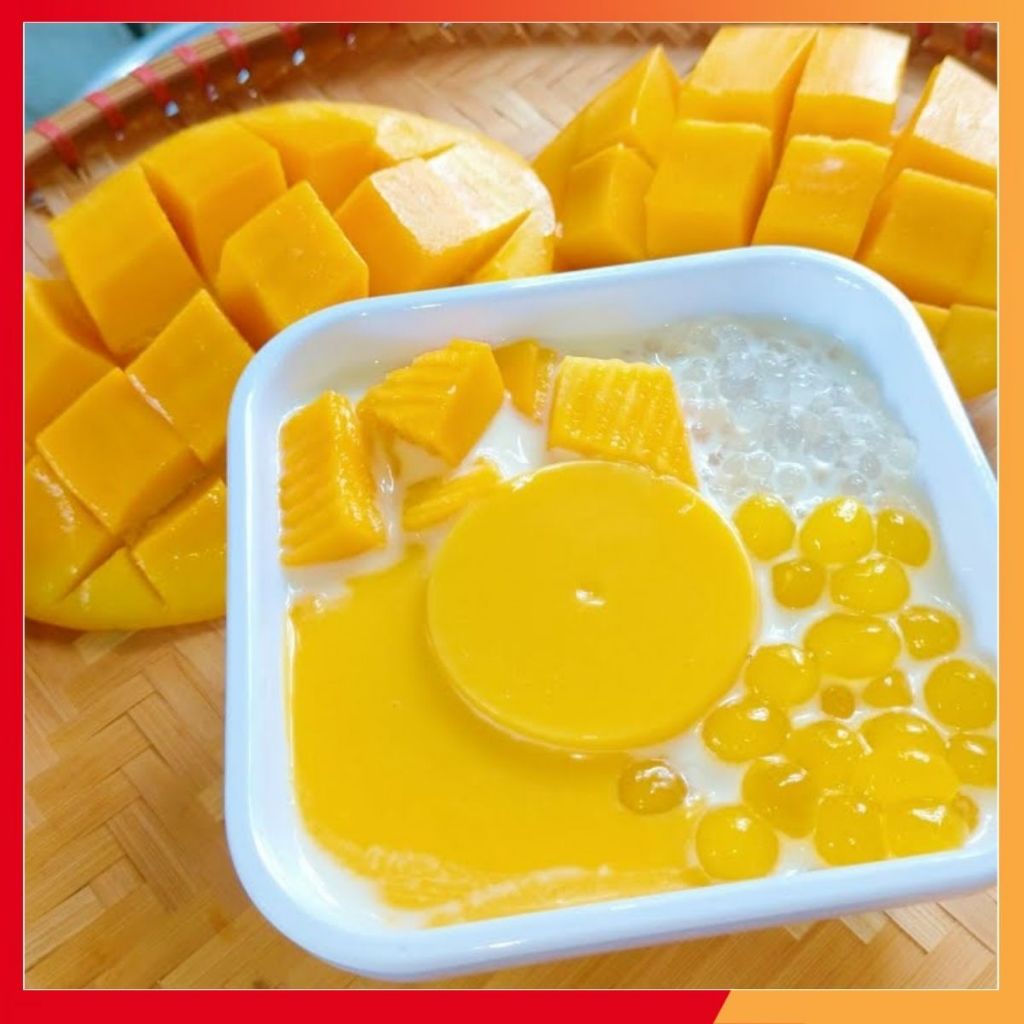 Bột pudding hương xoài Túi 100gr dai ngon