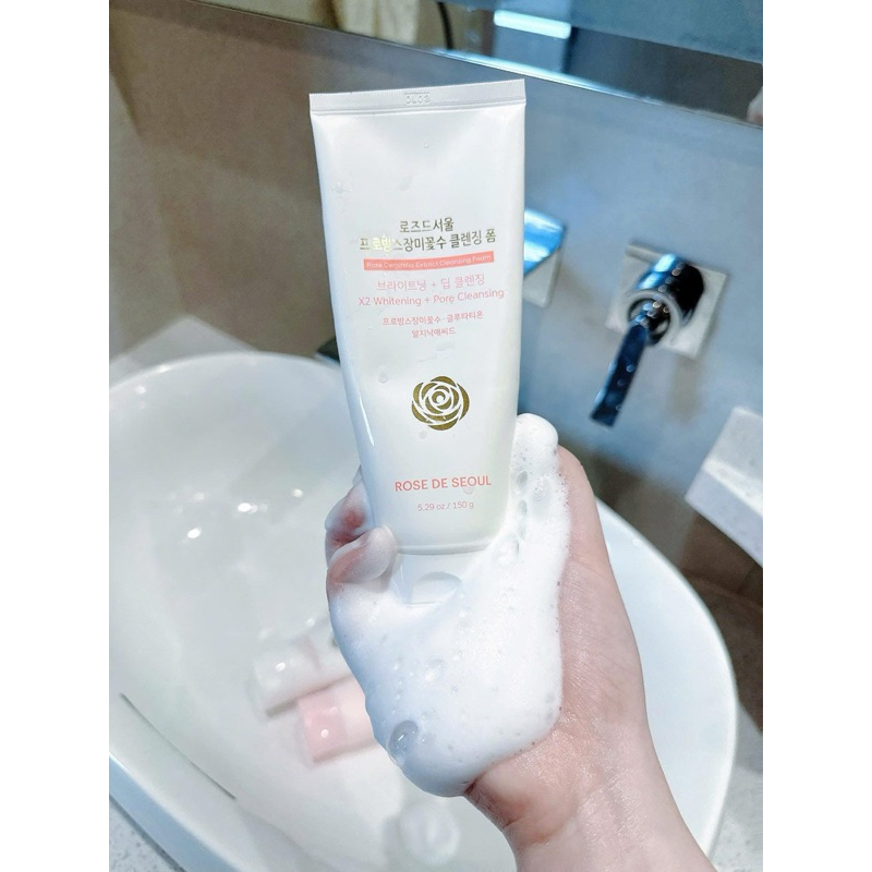 Sữa rửa mặt rose de seoul rose centifolia extract cleansing foam 150g – hạn 2028 Hàn Quốc  IS329