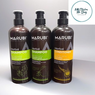 BỘ GỘI XÃ THẢO DƯỢC DƯỠNG SINH MARUBI 750ML PHỤC HỒI TÓC