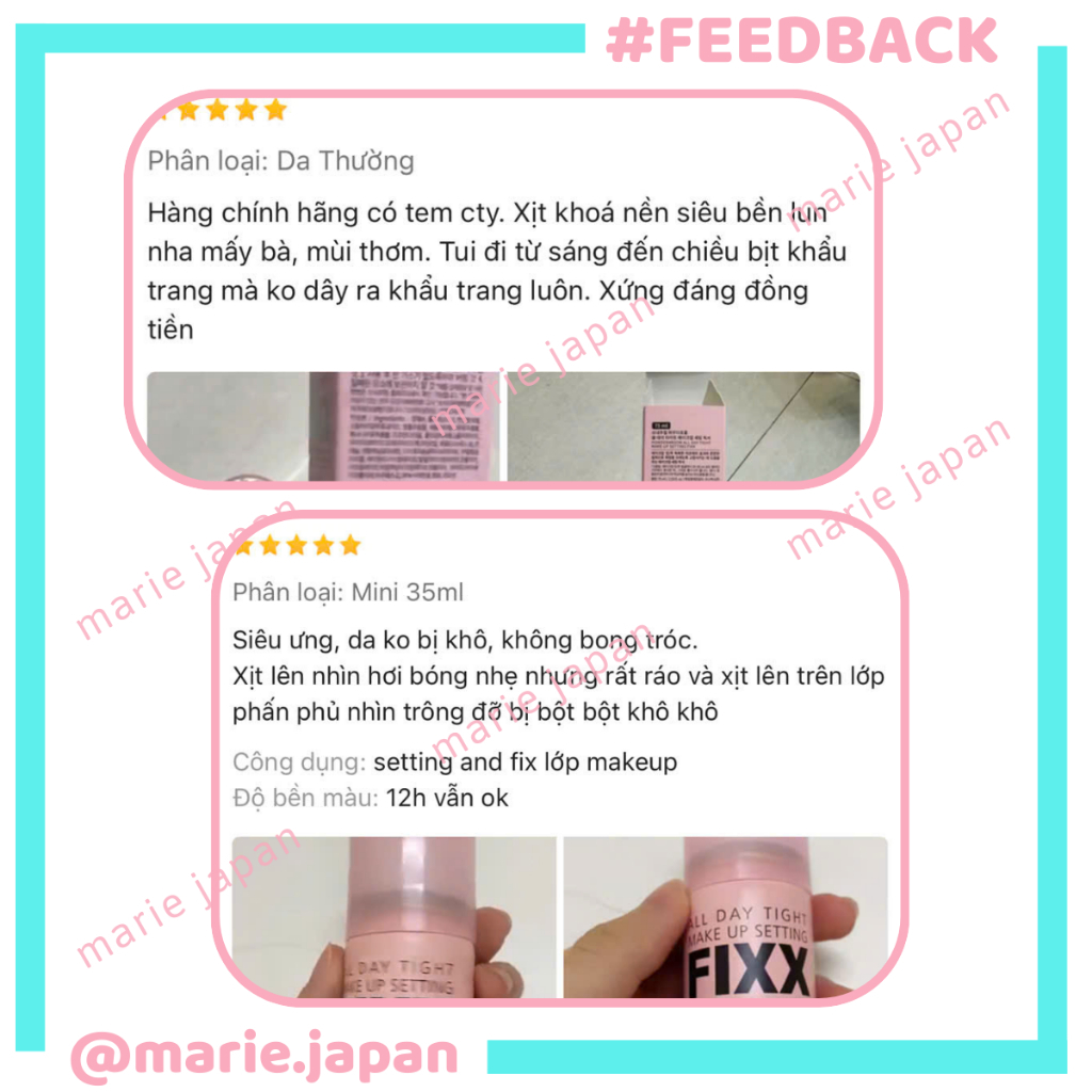 Xịt Khóa Nền Make Up Fixx So Natural All Day Tight Cho Da Căng Bóng Mịn Lì