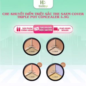 Che Khuyết Điểm Triệt Sắc The Saem Cover Triple Pot Concealer 4.5g