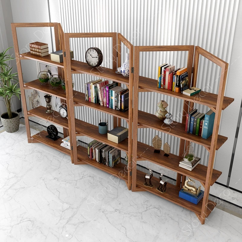 Kệ Giá đỡ vách ngăn bằng gỗ văn phòng phong cách tối giản trang trí vách ngăn phòng khách phòng ngủ giá sách đơn giản
