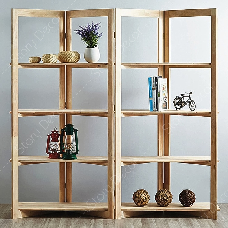 Kệ Giá đỡ vách ngăn bằng gỗ văn phòng phong cách tối giản trang trí vách ngăn phòng khách phòng ngủ giá sách đơn giản