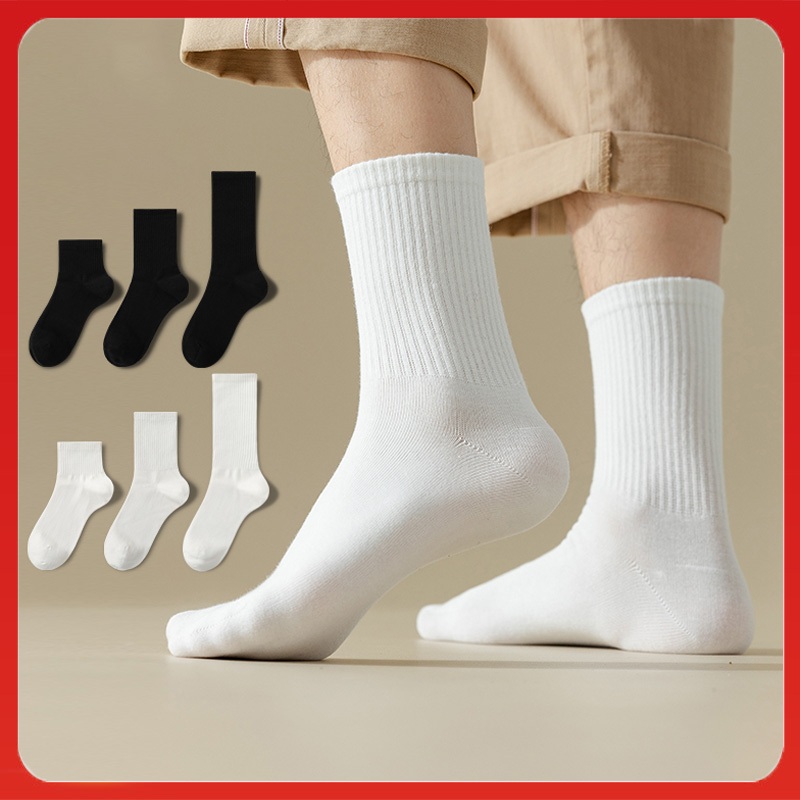 Tất nam nữ cao cổ gân trơn, vớ unisex cổ ngắn trung dài phù hợp 4 mùa. Chất liệu 83% cotton tự nhiên – Bubi Classic
