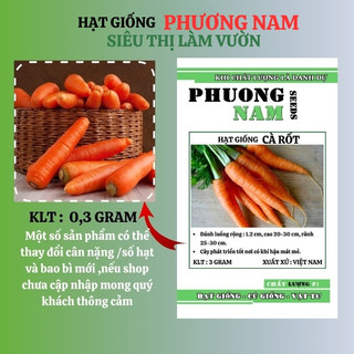 3 Gram - Hạt Giống Cà Rốt Thường Phương Nam