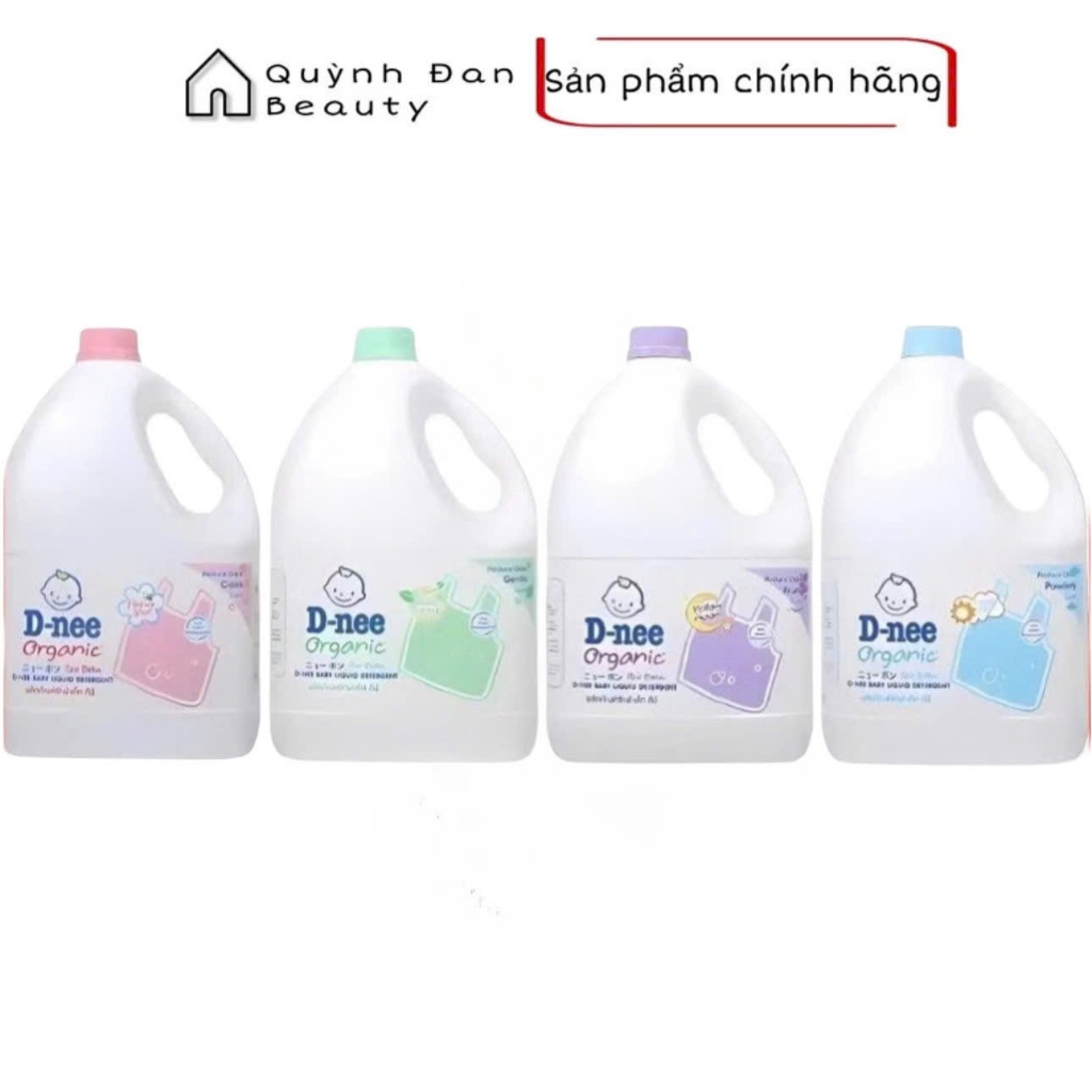 Nước giặt xả 2 trong 1 Dnee 2800ml