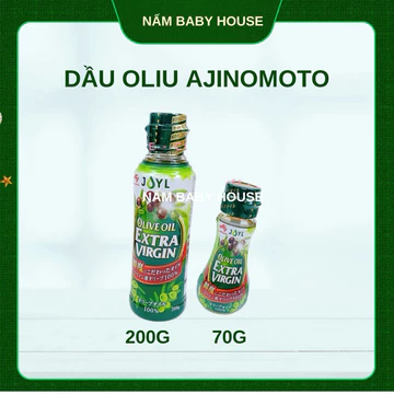 Date 3/2026 Dầu olive /oliu Ajinomoto Nhật Bản cho bé ăn dặm từ 6 tháng - dầu ăn nêm cháo cho bé 70g,160g