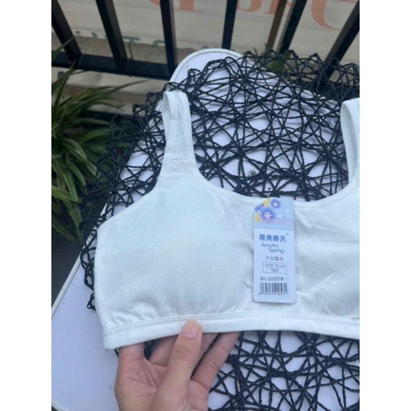 áo ngực nữ học sinh A1057 chất liệu cotton thông hơi, thấm hút khô thoáng, mang lại cảm giác thỏa mái tự nhiên size 55kg