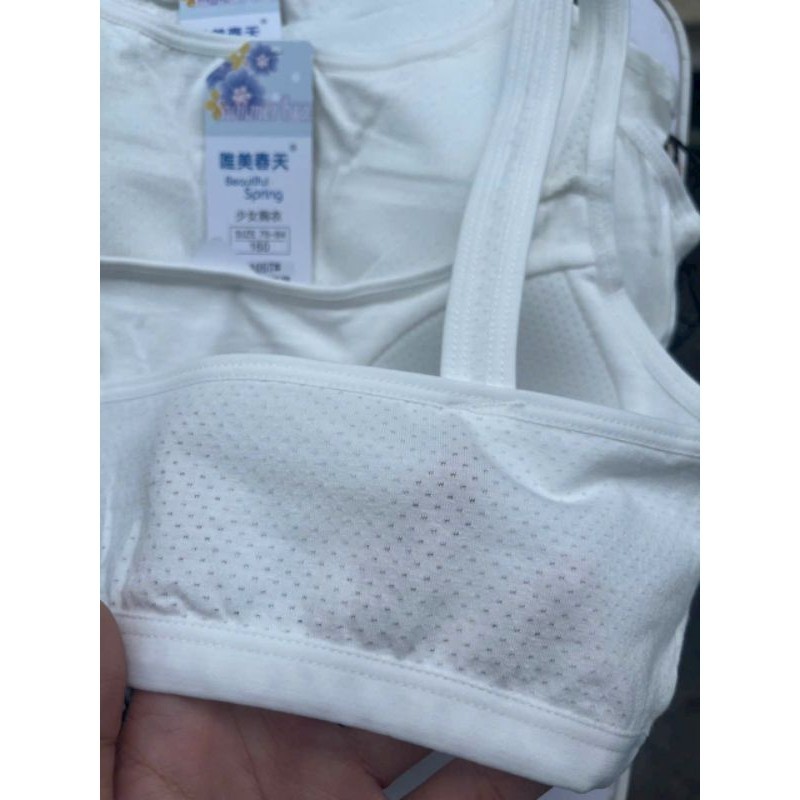 áo ngực nữ học sinh A1057 chất liệu cotton thông hơi, thấm hút khô thoáng, mang lại cảm giác thỏa mái tự nhiên size 55kg