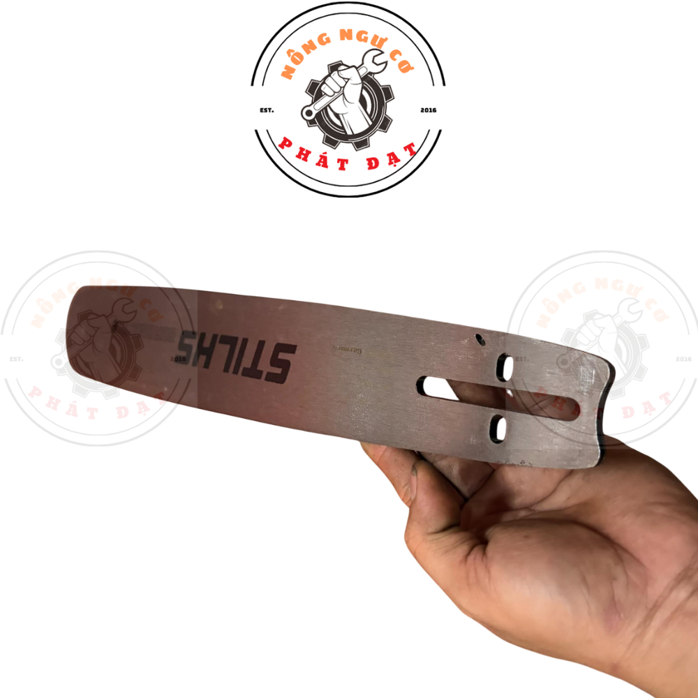 Lam thép máy cưa STIHL dài 5 Tấc chân 8 li đầu lớn, dùng được tất cả các loại xích