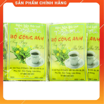 combo 2 gói trà bồ công anh giúp ngủ ngon, thanh lọc cơ thể, 72 túi lọc gia truyền