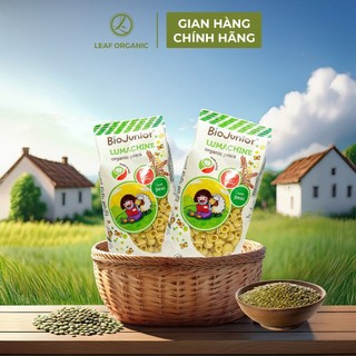 Thực phẩm bổ sung Mì nui đậu Hà Lan ăn dặm hữu cơ cho bé Bio Junior 200g