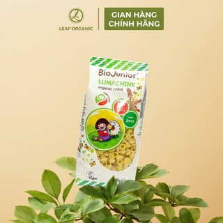 Thực phẩm bổ sung Mì nui đậu Hà Lan ăn dặm hữu cơ cho bé Bio Junior 200g