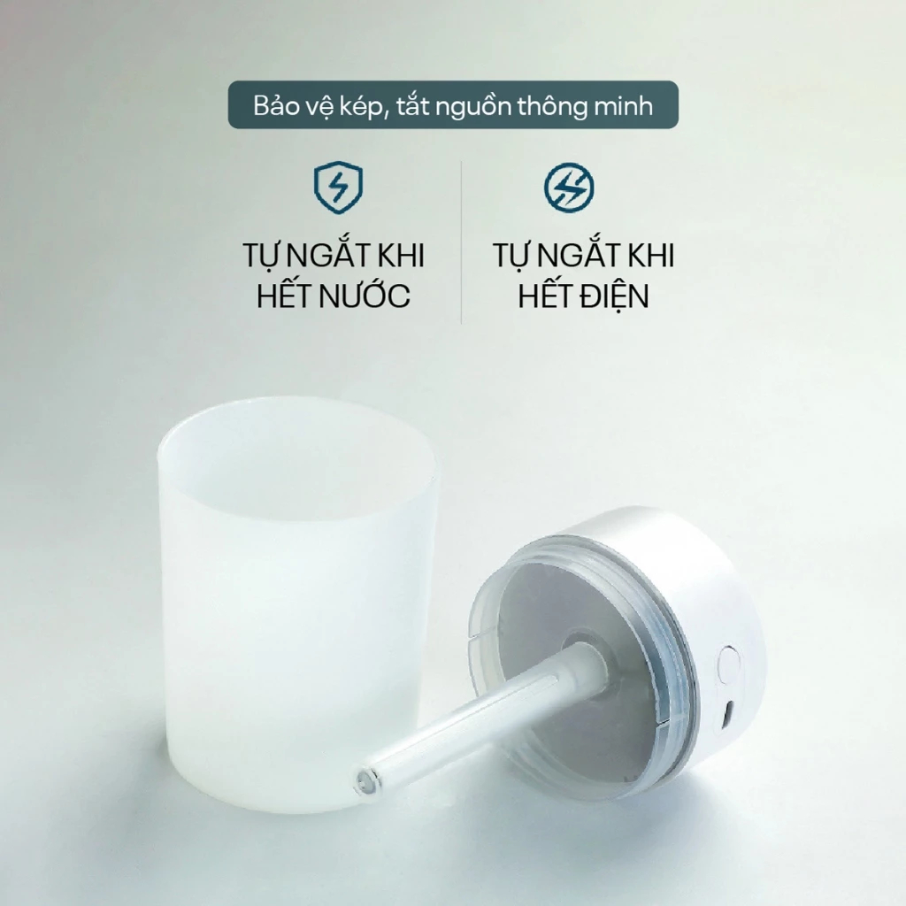 Máy phun sương 2 chế độ tạo ẩm kiêm đèn trang trí, [Quà tặng thương hiệu] tích hợp xông tinh dầu
