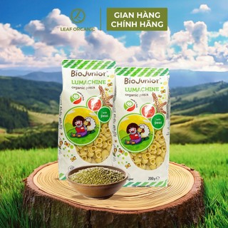 Mì nui đậu Hà Lan ăn dặm hữu cơ Bio Junior 200g cho bé từ 10 tháng tuổi