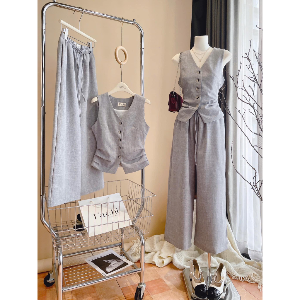 ౨ৎ SET ÁO GILE SÁT NÁCH BASIC + QUẦN SUÔNG SP021395 ˚୨ 𝒎𝒆̀𝒐𝒊𝒏𝒅𝒂𝒉𝒐𝒖𝒔𝒆 ୧˚｡⋆ 🔥 𝒉𝒐̉𝒂 𝒕𝒐̂́𝒄 🔥