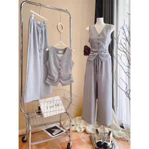 ౨ৎ SET ÁO GILE SÁT NÁCH BASIC + QUẦN SUÔNG SP021395 ˚୨ 𝒎𝒆̀𝒐𝒊𝒏𝒅𝒂𝒉𝒐𝒖𝒔𝒆 ୧˚｡⋆ 🔥 𝒉𝒐̉𝒂 𝒕𝒐̂́𝒄 🔥