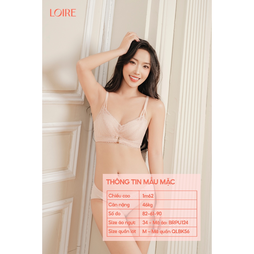 Áo Lót Ren Nâng Ngực Đệm Dày 3cm Quyến Rũ Tạo Form Nâng Đẩy Thoải Mái Loirechic BRPU124