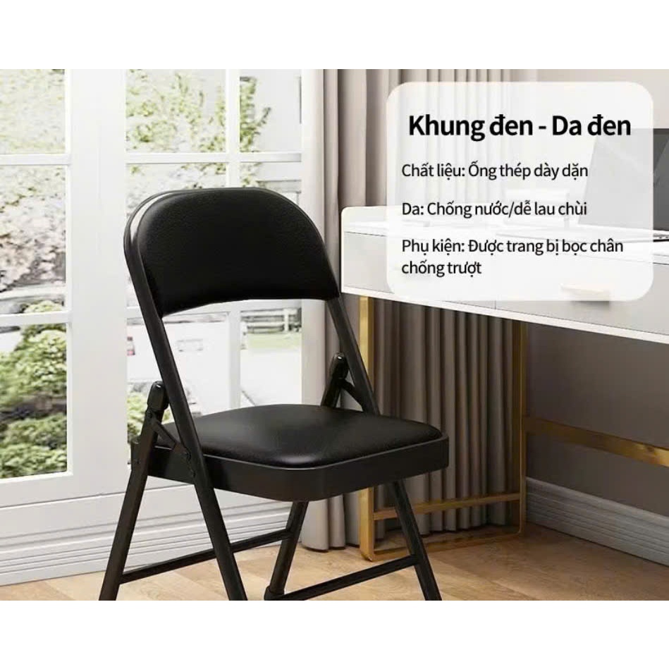 Ghế gập gấp gọn văn phòng hội trường hội nghị ghế gaming Ghê đệm bọc da gap gọn ⚡ GIÁ TỐT ⚡ nệm nhỏ gọn tiện lợi nhiều