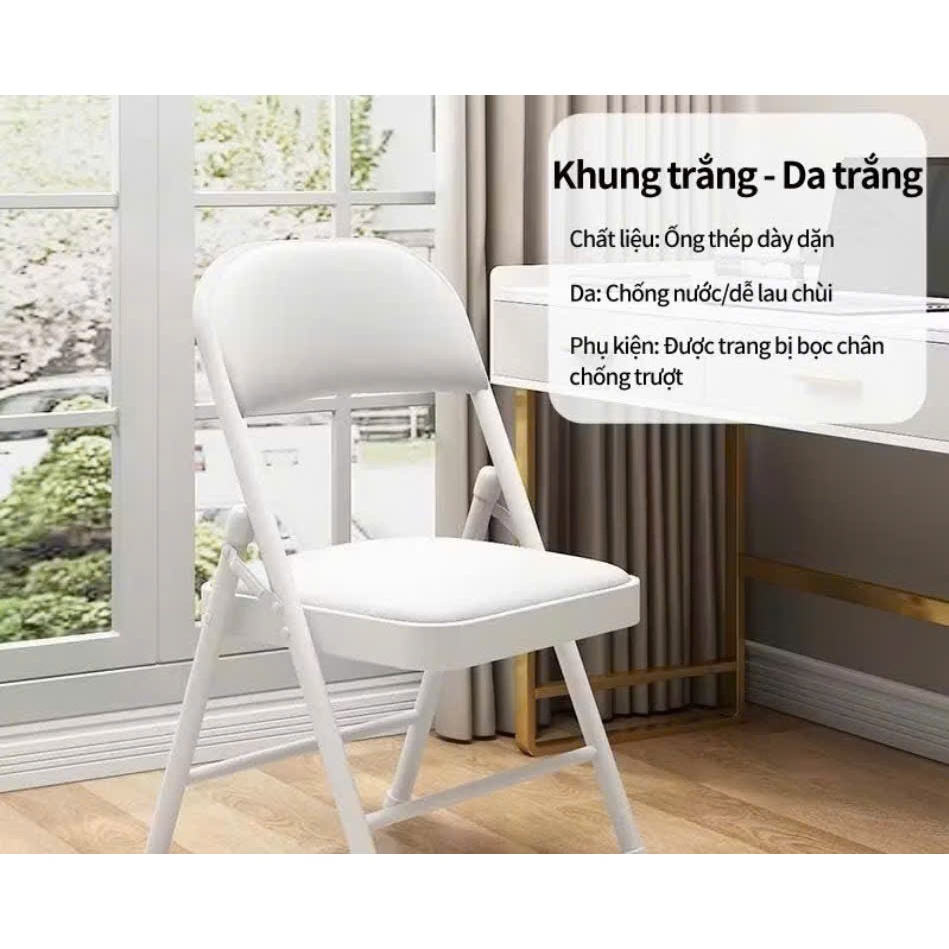 Ghế gập gấp gọn văn phòng hội trường hội nghị ghế gaming Ghê đệm bọc da gap gọn ⚡ GIÁ TỐT ⚡ nệm nhỏ gọn tiện lợi nhiều