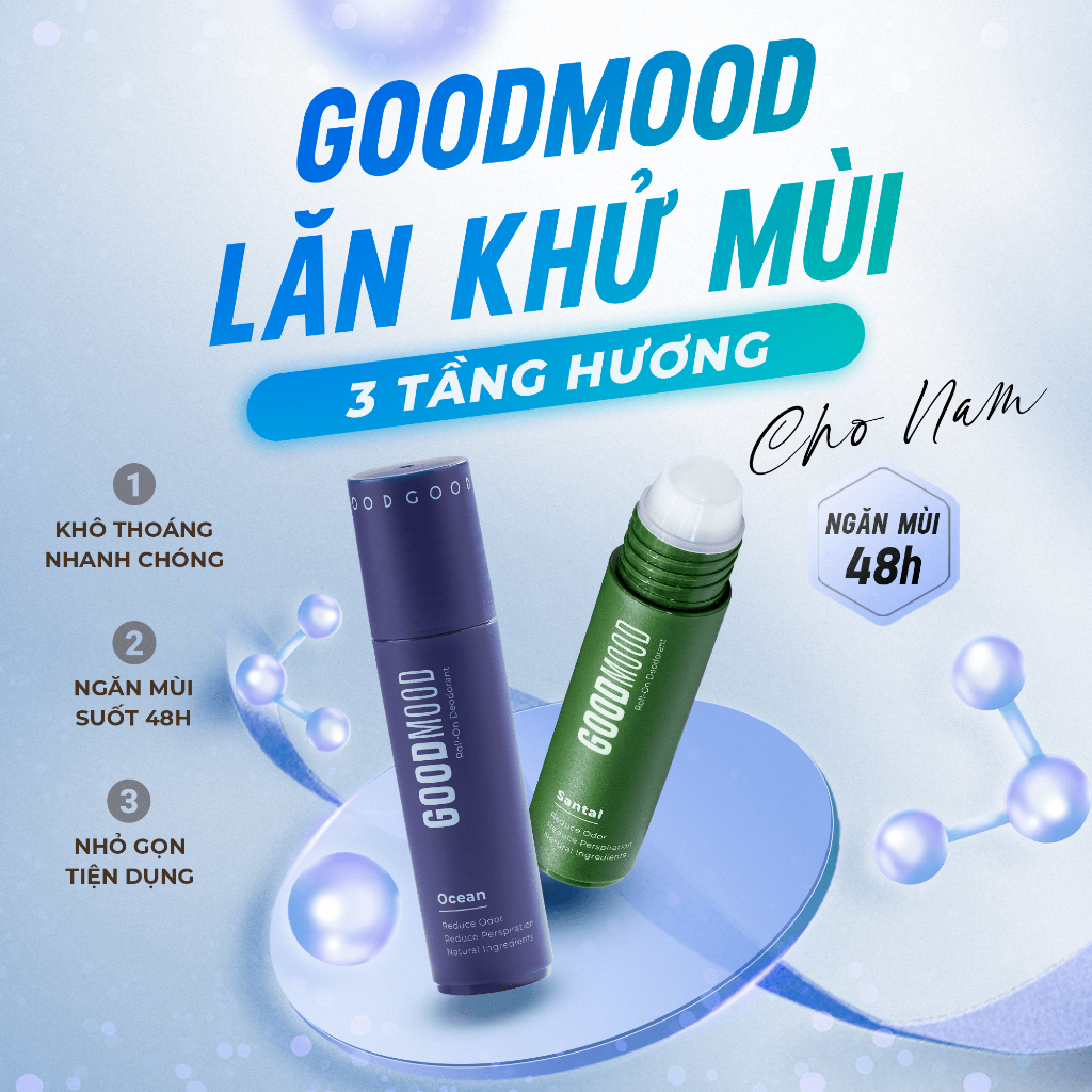Ảnh Lăn Khử Mùi Nước Hoa Nam Thơm Lâu BFO GOODMOOD 20ml 2