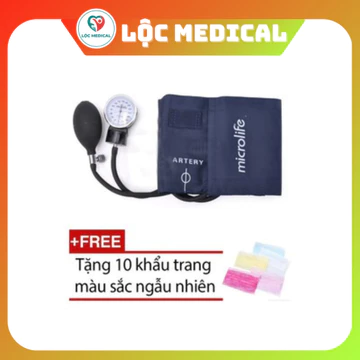 Máy đo huyết áp cơ Microlife AG1-20 + Tặng 10 khẩu trang màu sắc ngẫu nhiên