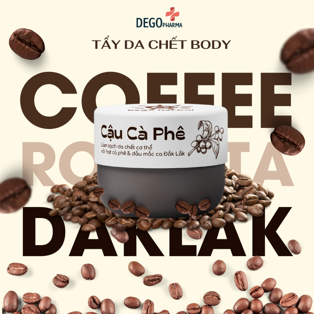 Ảnh Tẩy da chết body Cậu Cà Phê Dego - Chiết xuất cà phê Đắk Lắk làm sạch, mịn và sáng da 500G 1