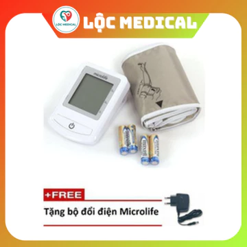 Máy đo huyết áp bắp tay Microlife BP 3NZ1-1P + Tặng 1 bộ đổi nguồn Microlife