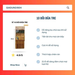 Đũa Bambo Tự Nhiên Cao Cấp - An Toàn, Sang Trọng Cho Mọi Bữa Ăn
